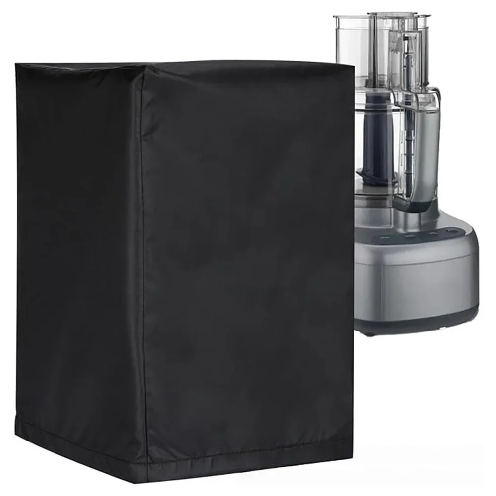 Kitchen Countertop Black Food Processor Cover Waterproof Shield Oxford Cloth Dust Protection Spill Protection Drawstring Bottom