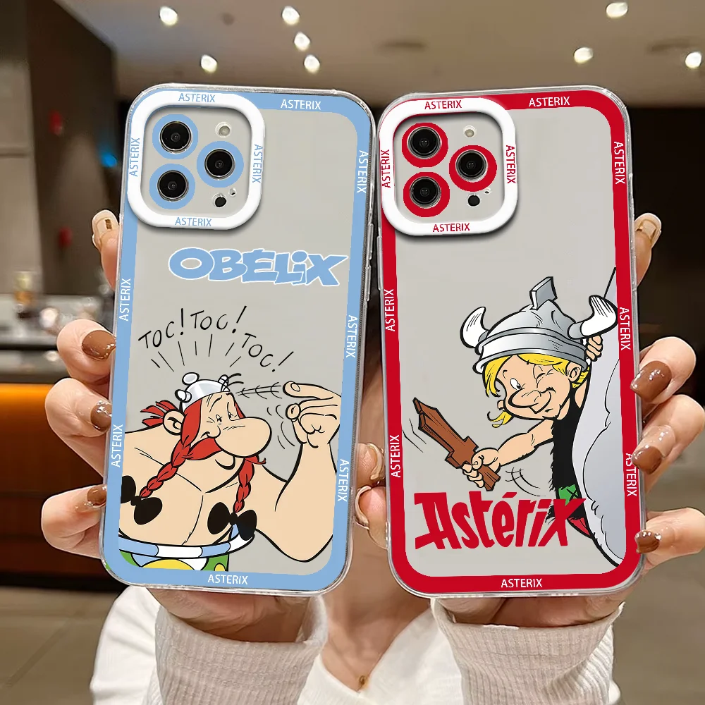 

A-Asterix E-Et Obelix Manga Phone Case For IPhone 12 11 13 14 15 16 17MINI Max Pro Plus Shockproof Soft Clear Back Cover Coque