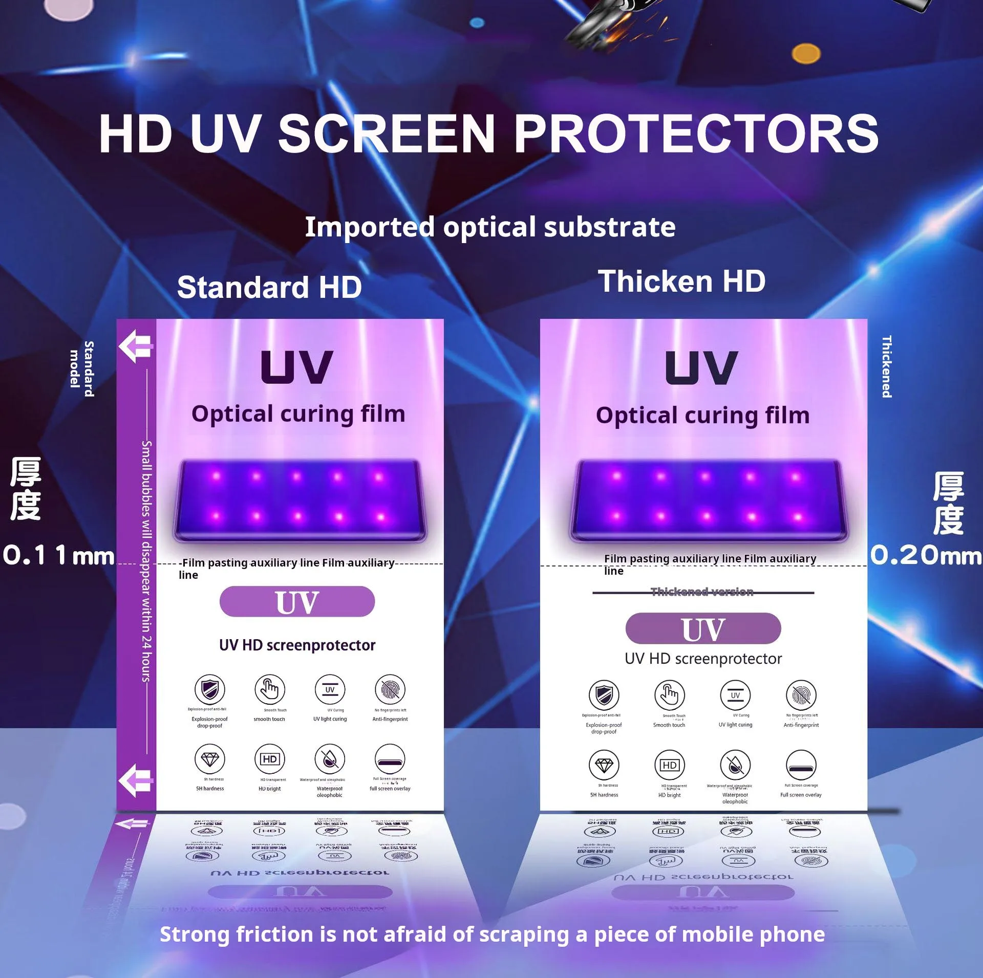 Vormir 10pcs HIgh Quality UV Privacy Protective Films for Plotter Screen Protector Cutting Machine Hydrogel Movies for Phones