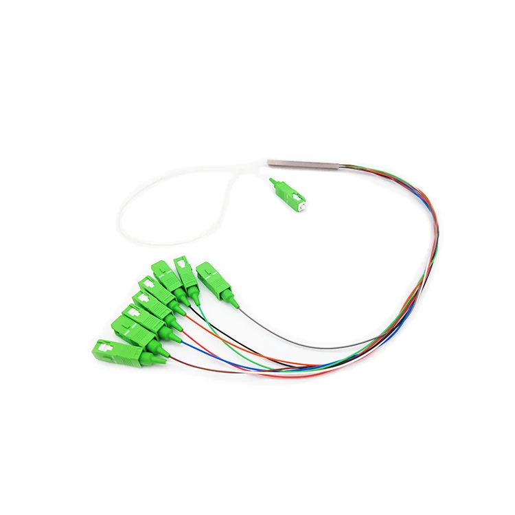Unbalanced 1x2 Fbt Coupler with 1x8 Plc Pslitter Splicer 1x9 Mini Type SCAPC Fiber1x9 PLC Splitter