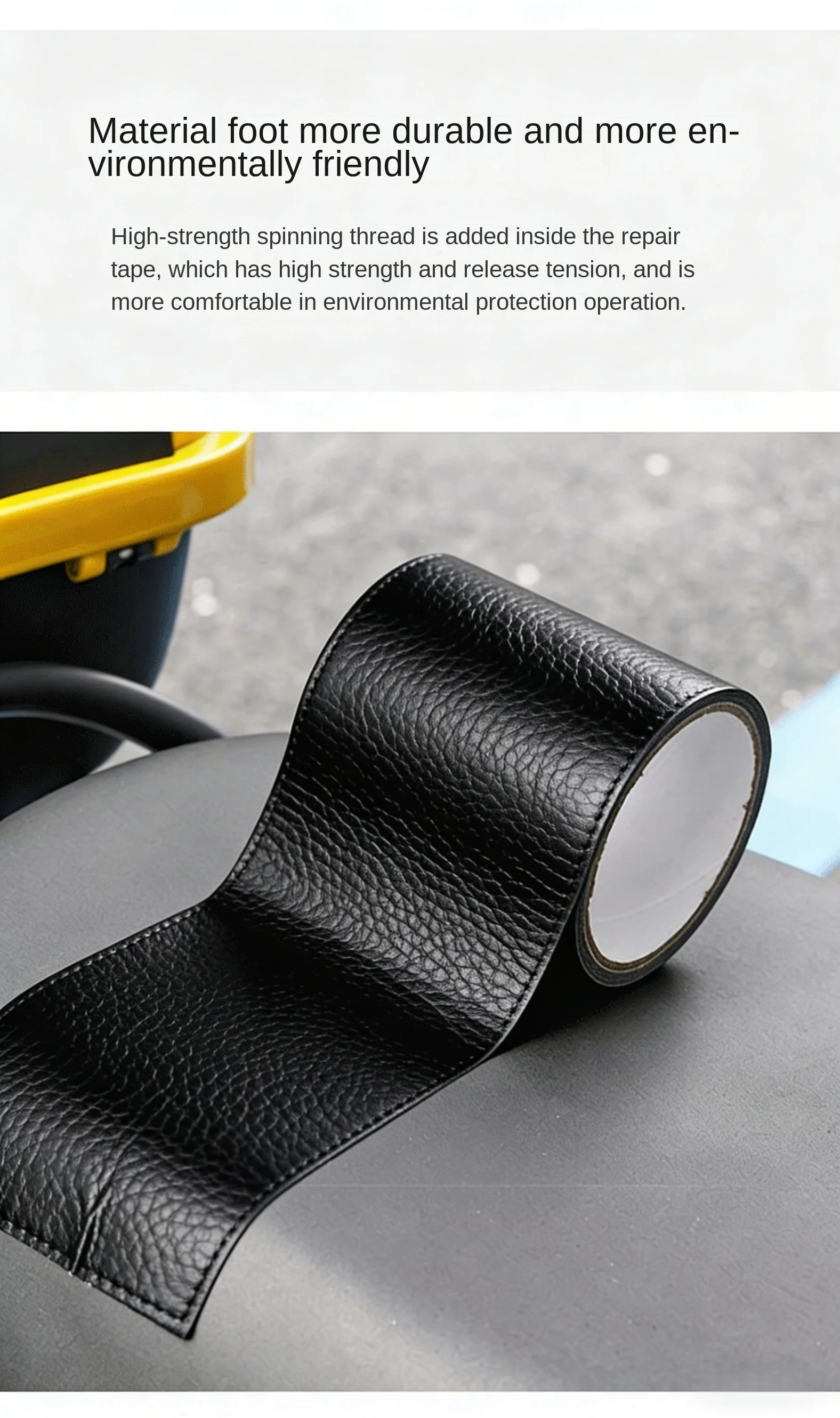 Motorrad-Sitzreparatur-Aufkleber Universeller Motorrad-Sitzpolster-Schutzfilm Leder-Sofa Selbstklebendes Reparaturband Zubehör – Detail 8