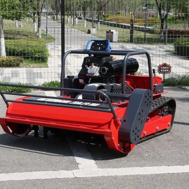 

Customized Latest Design Gas Powered Lawn Mower Robot Grass Cutting Machine All Terrain For Complex Slope Orchard Lawn