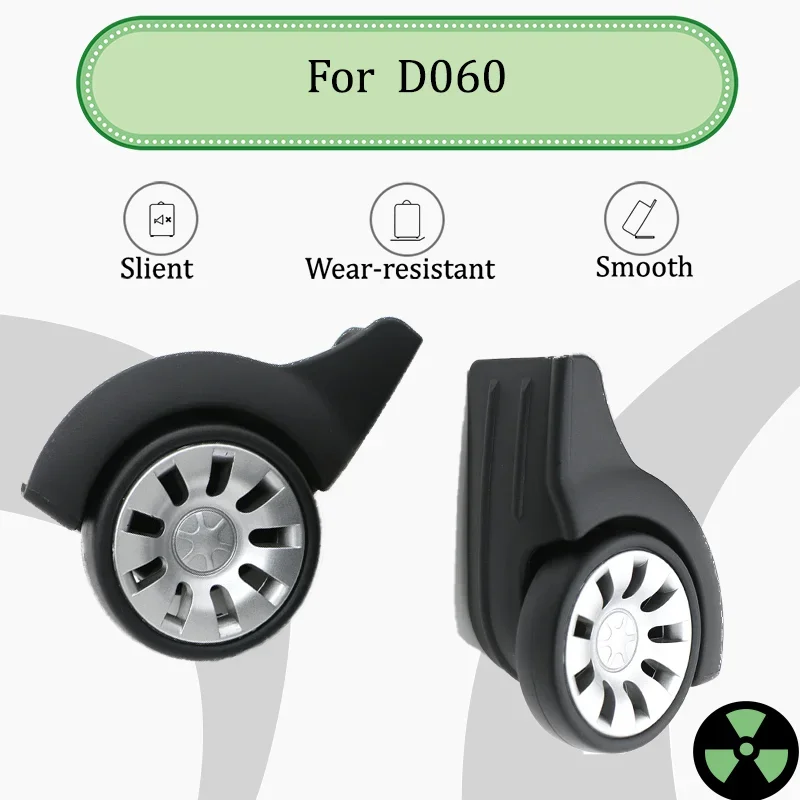 

For D060 Luggage: 2 Straight Wheels Replacement Parts Fixed Non-Swivel Front Wheel Durable Luggage Spare Parts