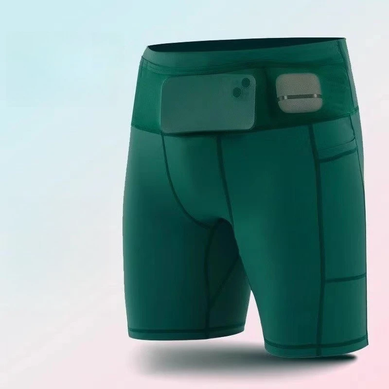 2026 New Women's 6-Pocket Running Shorts 4-Inch Lightweight Running Cycling Compression Shorts