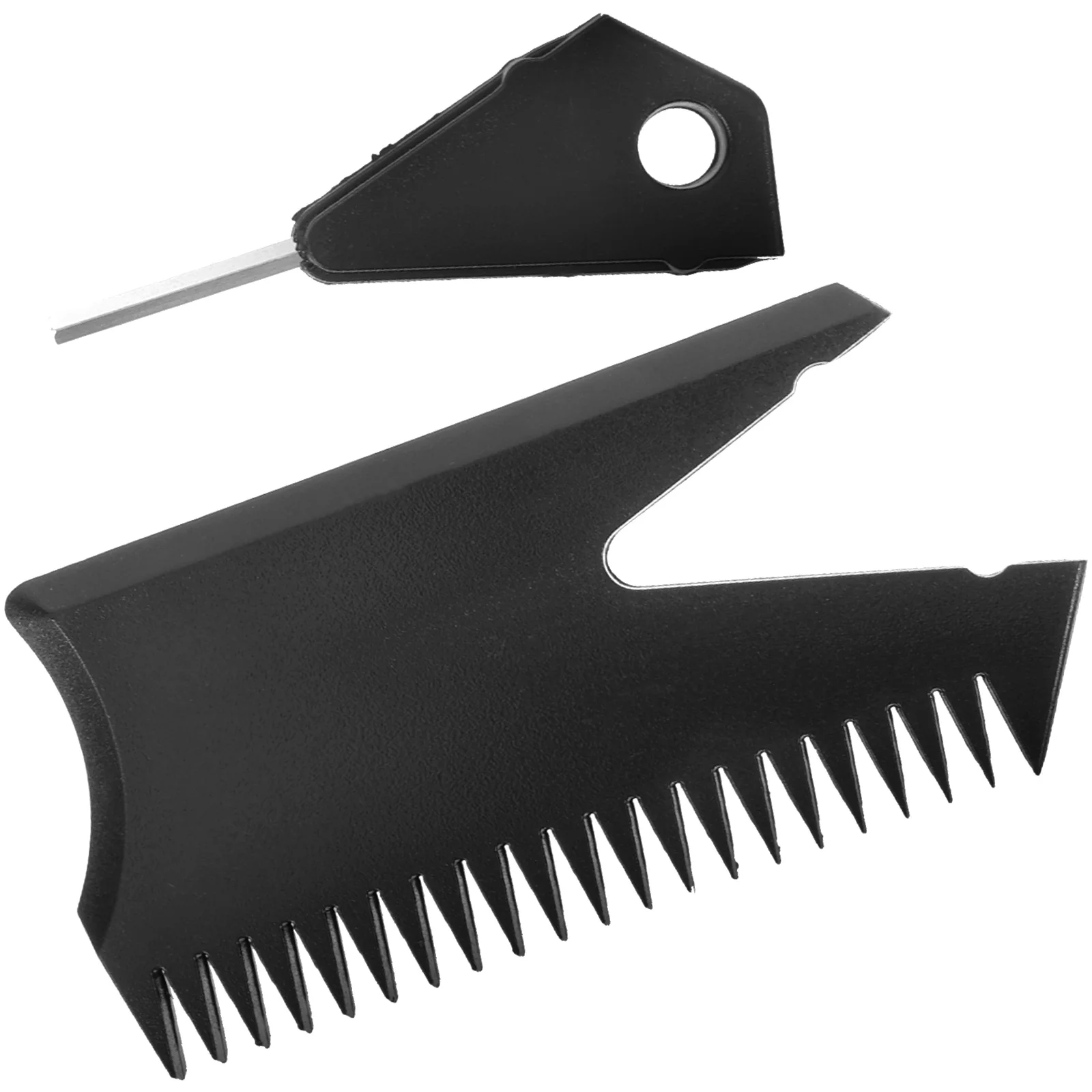 

Board Fins Replacement Surfboard Wax Scraping Comb Paddleboard Surfing Black Plastic