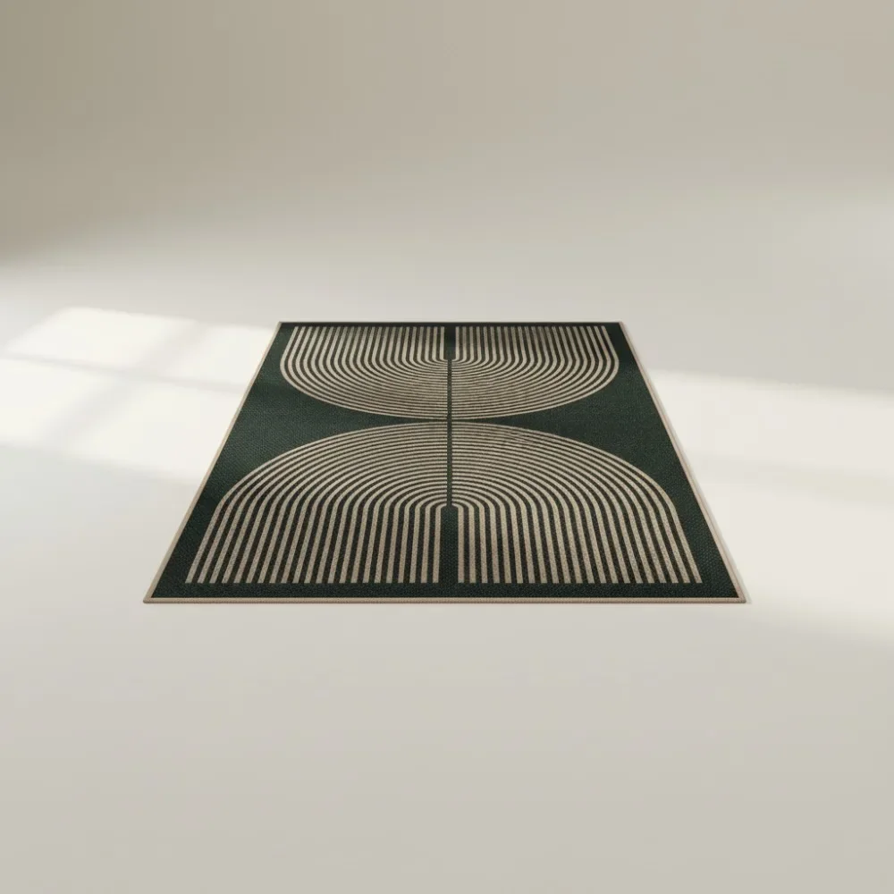 

Modern Rainbow Non-Slip Washable Rug 3x5, Easy Jute Style Outdoor Patio Entryway Office Farmhouse Decor