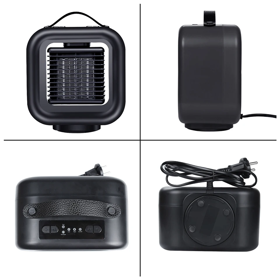 Heating and charging electric portable mini air heater supply hot-selling Ptc ceramic 650W/1000W fan heater convenience