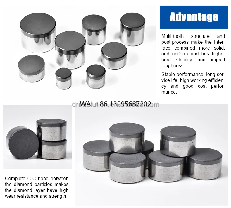 

Drillsoltek Diamond Geological Drilling PDC Cutters for Exploration Tools | Wear-Resistant PDC Inserts for Core & Drill Bits