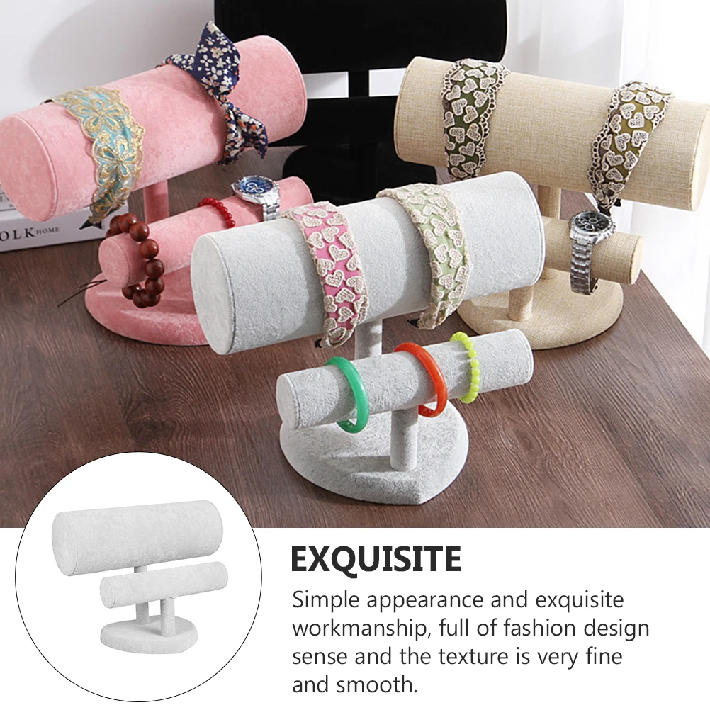 

Headband Bracelet Display Stand Durable Pvc Holder For Hair Hoops Bracelets Watch Storage Organizer Home Travel Vendors