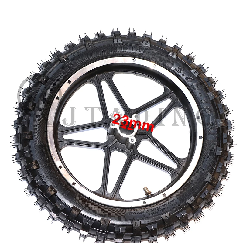 Motorcycle 10inch wheel 2.50-10 Inner Tube Outer Trye With alloy wheel Hub For 47cc 49cc 2 stroke Pit Dirt Bike Motocross parts