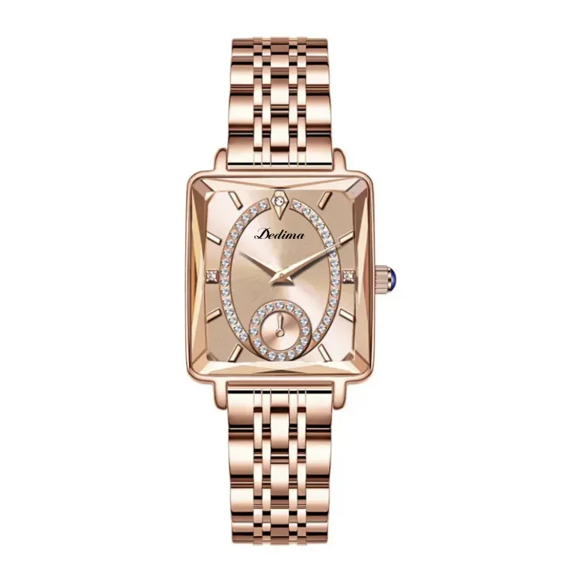 2024 New Women Watch Light Luxury Brand Stainless Steel Ladies Business Watches Female Student Fashion Quartz Wristwatches