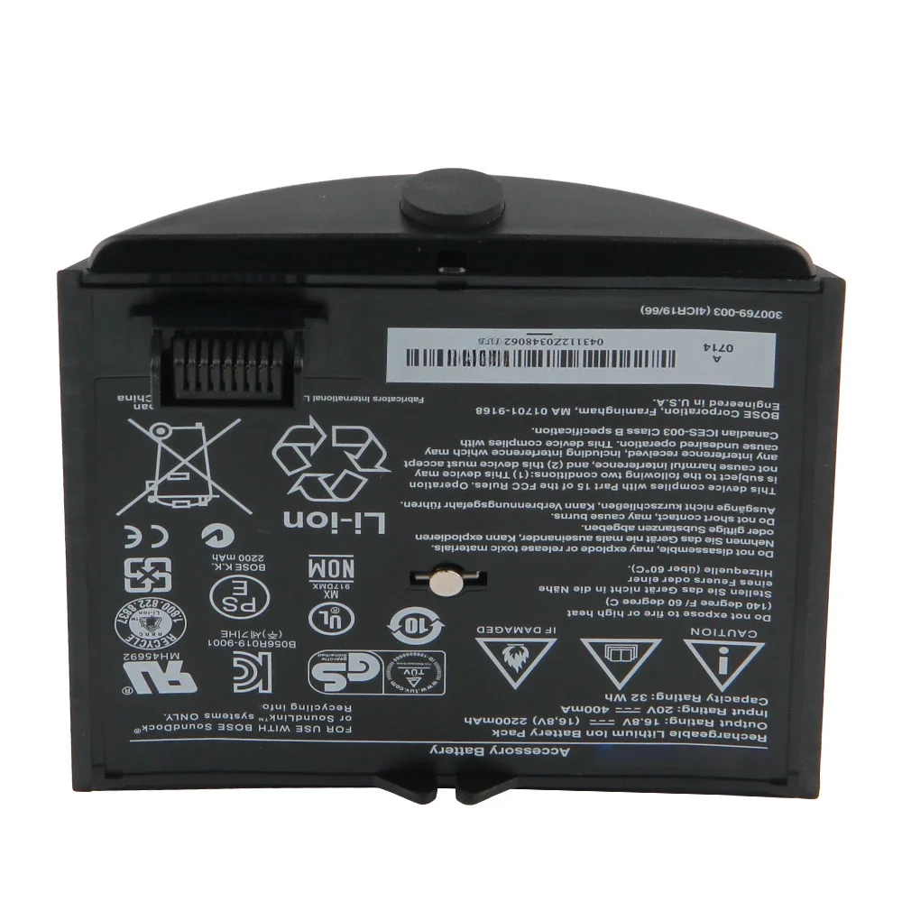 For BOSE SoundDock SounDock SoundLink Air 300769-001 300768-003 300770-001 Rechargeable Replacement Battery 2200mAh