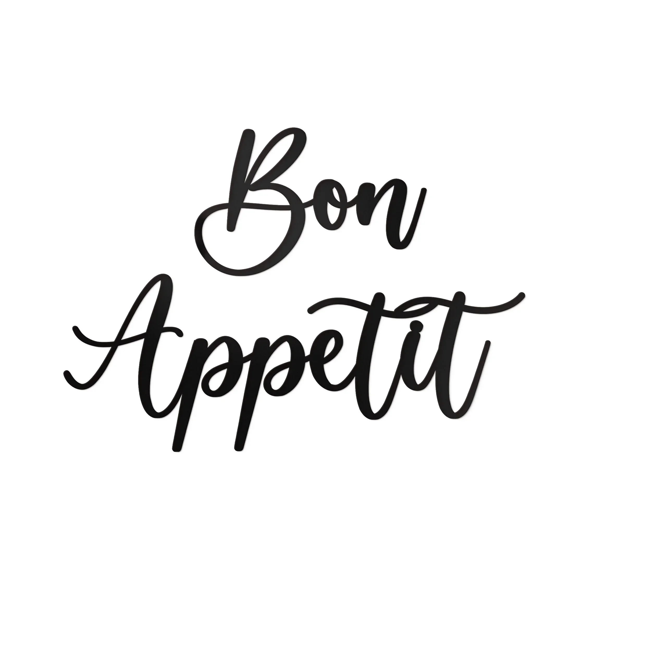 1pc Metal Wall Decor Farmhouse Modern Cute Large Bon Appetit Metal Wall Art for Hanging Kitchen Signs Wall mounted room Decor