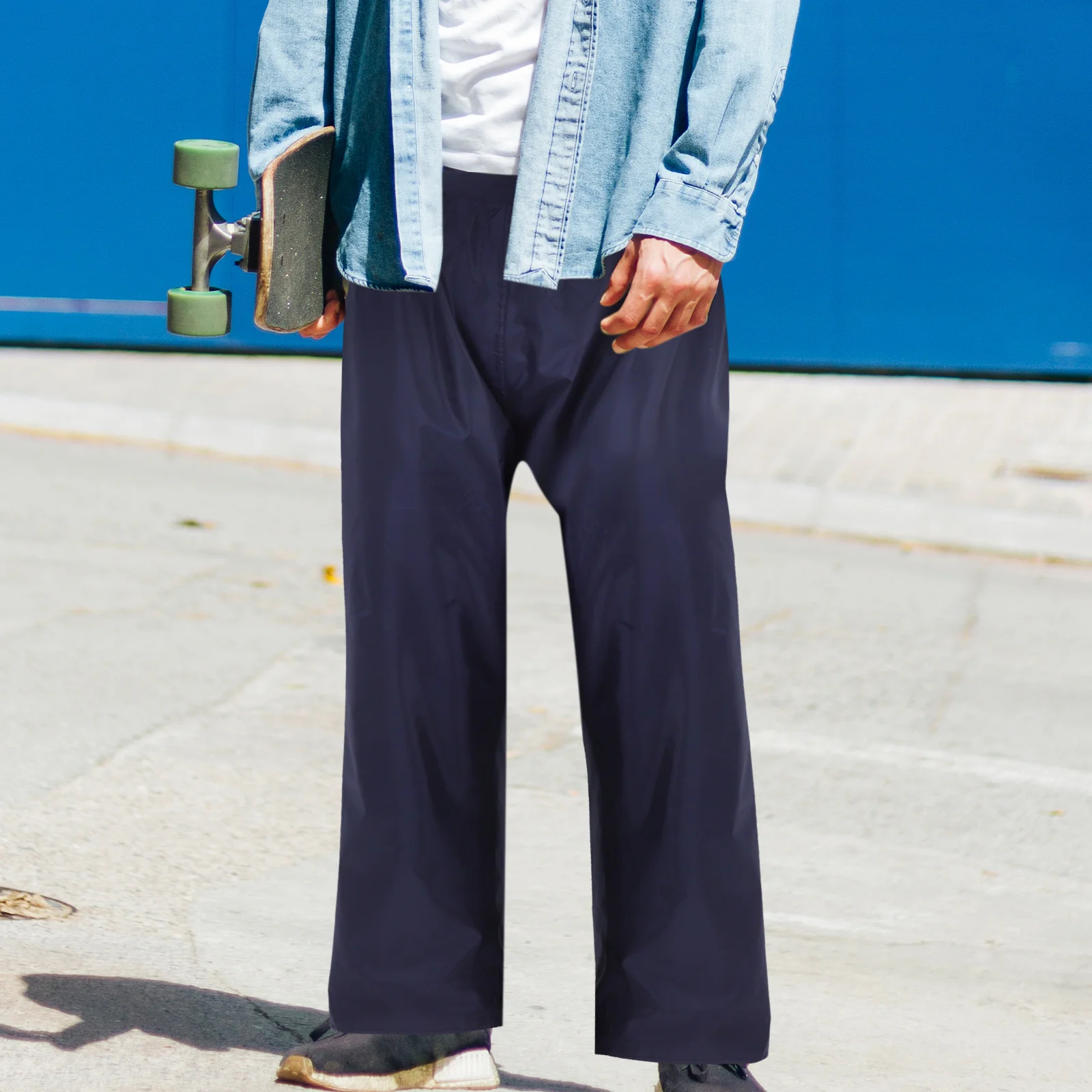 

Rain Pants Double Layer Waterproof Outdoor Tactical Trousers For Hiking Fishing Camping Cycling Boating Hunting Size Xl