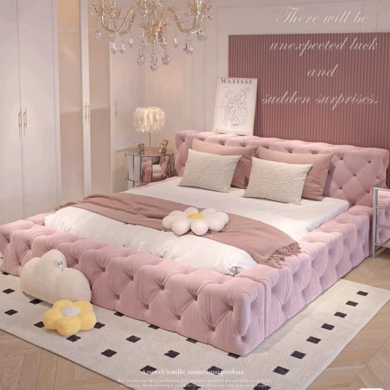 

Queen Size Bed Frame European Designer Italian Girls Bed Frame Storage Wooden Cheap Muebles Para Dormitorio Nordic Furniture