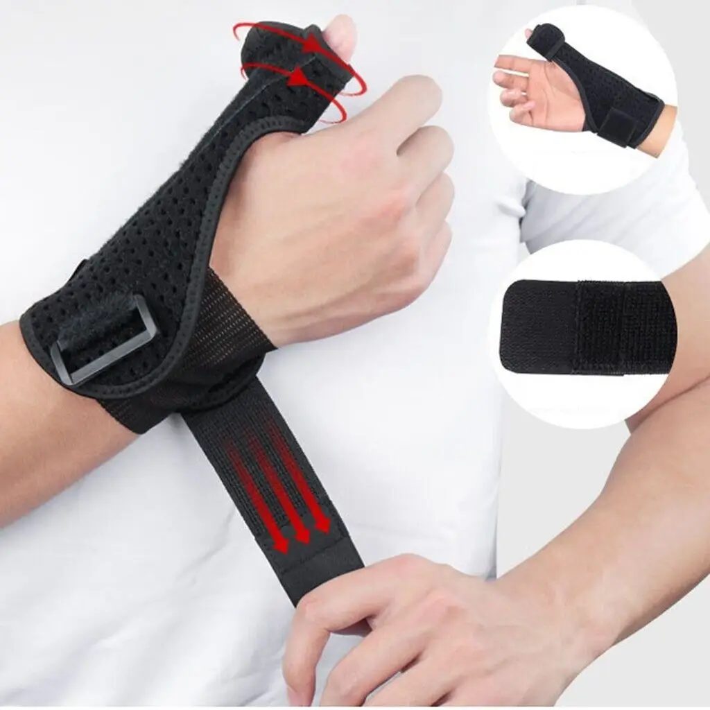 Dual Purpose Wrist Brace Thumb Steel Bar Splint Brace Wrist Support Strap Wrist Sprain Fracture Tendon Sheath Brace Pain Relief