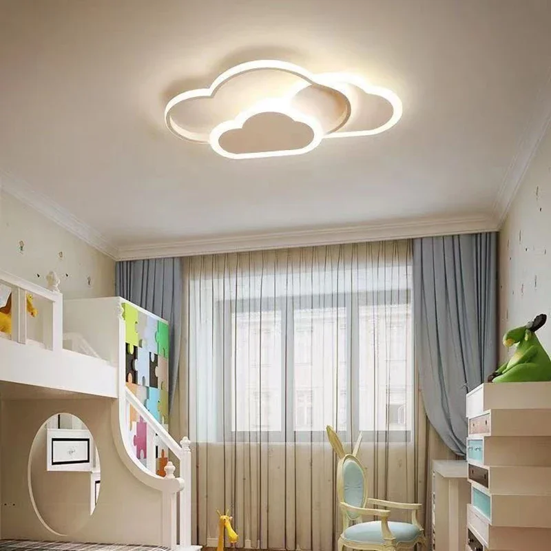 Imagem -05 - Lâmpada Moderna do Teto do Diodo Emissor de Luz para o Quarto das Crianças Sala de Estar Jantar Quarto Estudo Corredor Lustre Decoração Home Luminosidade Brilho