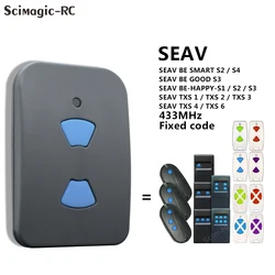 Garage Gate 433MHz Remote Control For SEAV BE SMART S2/S4 GOOD S3 TXS 1/2/4 BE-HAPPY-S1/S2/S3 433.92mhz Fixed Code Transmitter