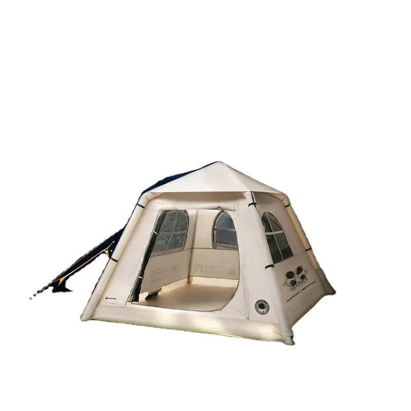 

Custom Large Waterproof Air Tent Ox Cotton Canvas with PVC Fric Aluminum Pole Multi-Person Infla Outdoor Camping