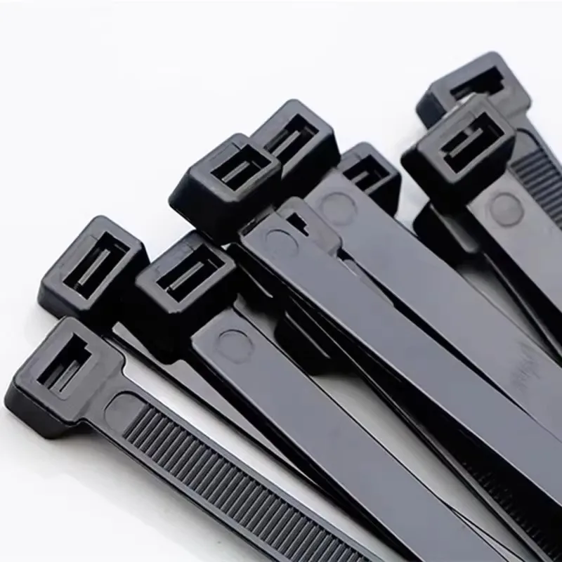 1000/100Pcs Plastic Nylon Cable Ties Self-locking Cord Ties Straps Adjustable Cables Fastening Loop Home Office Wire Zip Ties