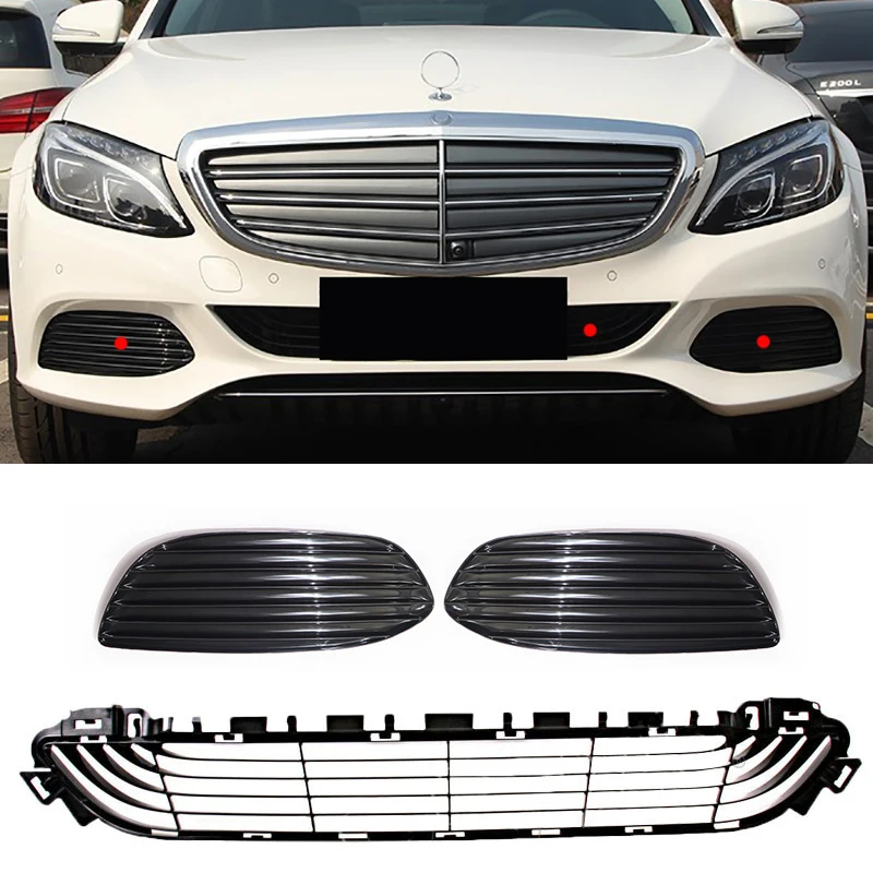 A2058852023 A2058851523 A2058851623 For Mercedes Benz C Class W205 Front Lower Grill Grille Radiator Left Right Cover