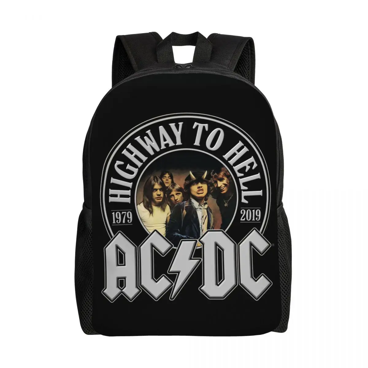 Vintage Rock AC DC Travel Backpack Men Women School Computer Bookbag Heavy Metal Music Band College Student Daypack Bags