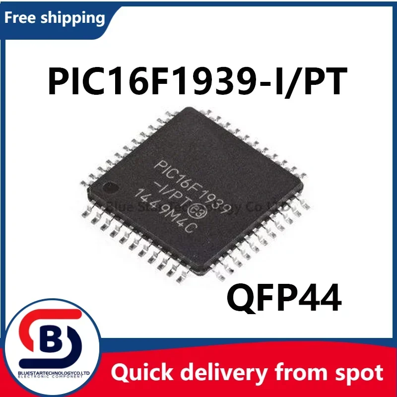 Free Shipping 5-20pcs/lots PIC16F1939-I/PT PIC16F1939 16F1939 QFP44 Quick delivery from spot