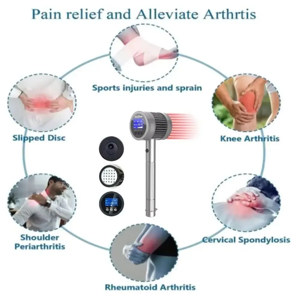 

1295mW 808nm 650nm Cold Laser for Arthritis Pain One Diode Red Light Laser Acupuncture Device for Human Pets Pain Relief