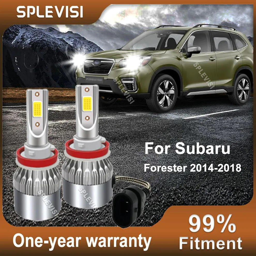 

2 шт., автомобильные лампы ближнего света 6000 К для Subaru Forester 2014-2018 Legacy 2015-2018 WRX / WRX STI 2015-2019