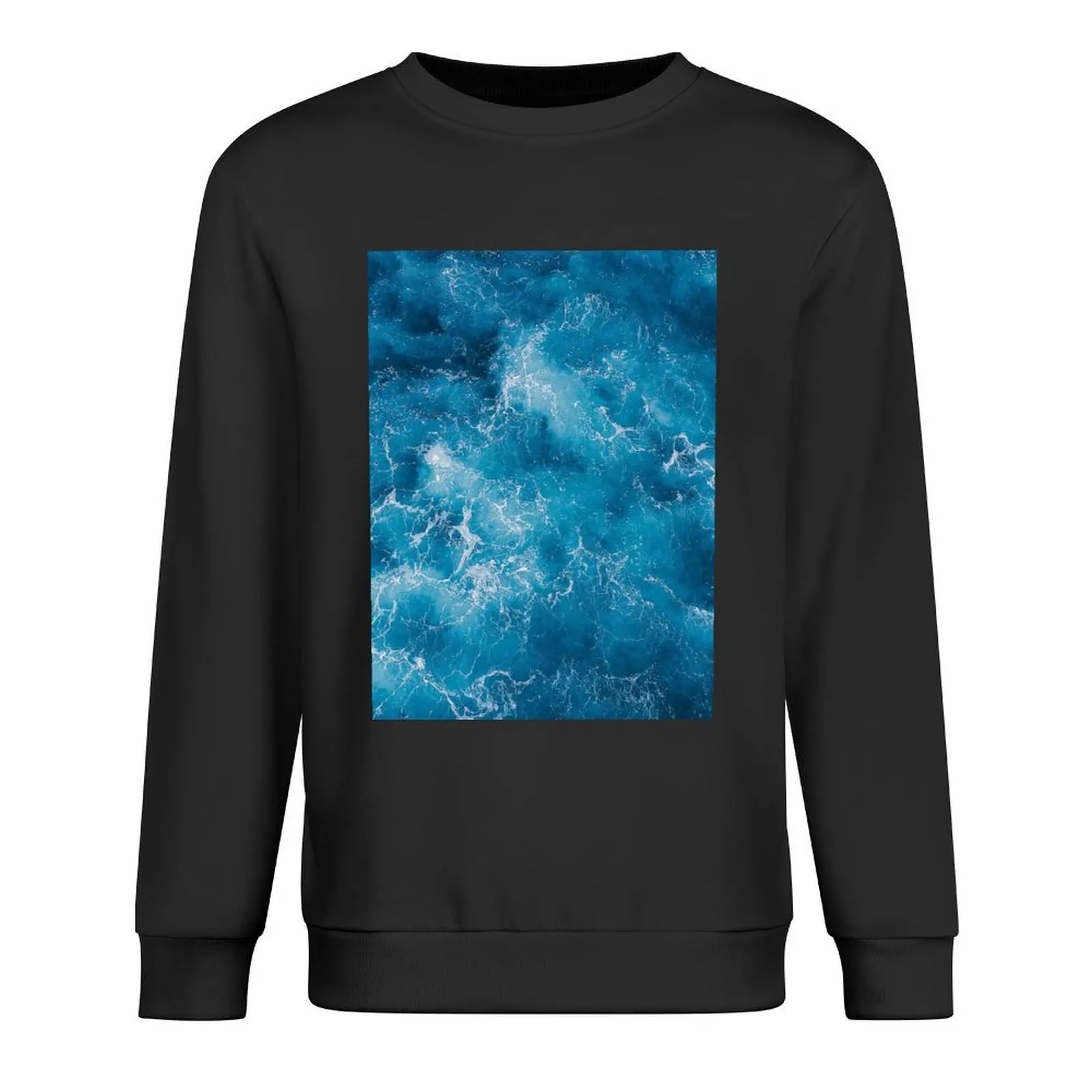 

Blue Ocean Waves Pullover autumn clothes mens designer clothes mens clothing men clothes sweatshirts for men
