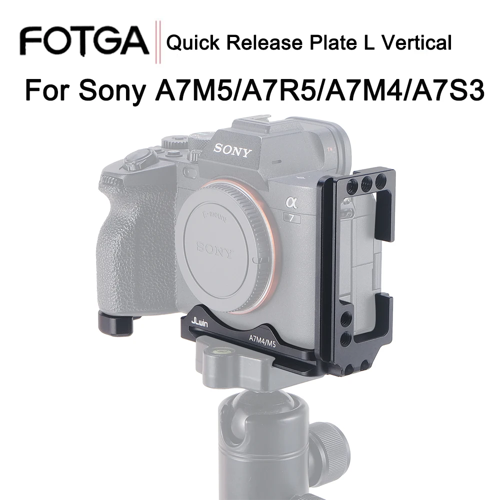 

FOTGA Quick Release Plate Camera Hand Grip Vertical Bracket For Sony A7IV A7M4 A7M5 A7R5 A7S3 Camera Tripod For camera Tripod