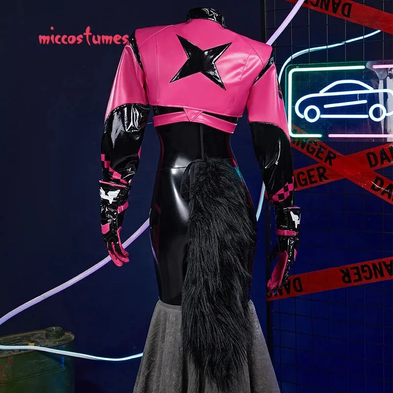 

25COSMiccostumes Women's Vocal Rinn Cosplay Costume Top and Jumpsuit with Gloves Halloween Cosplay Costumes