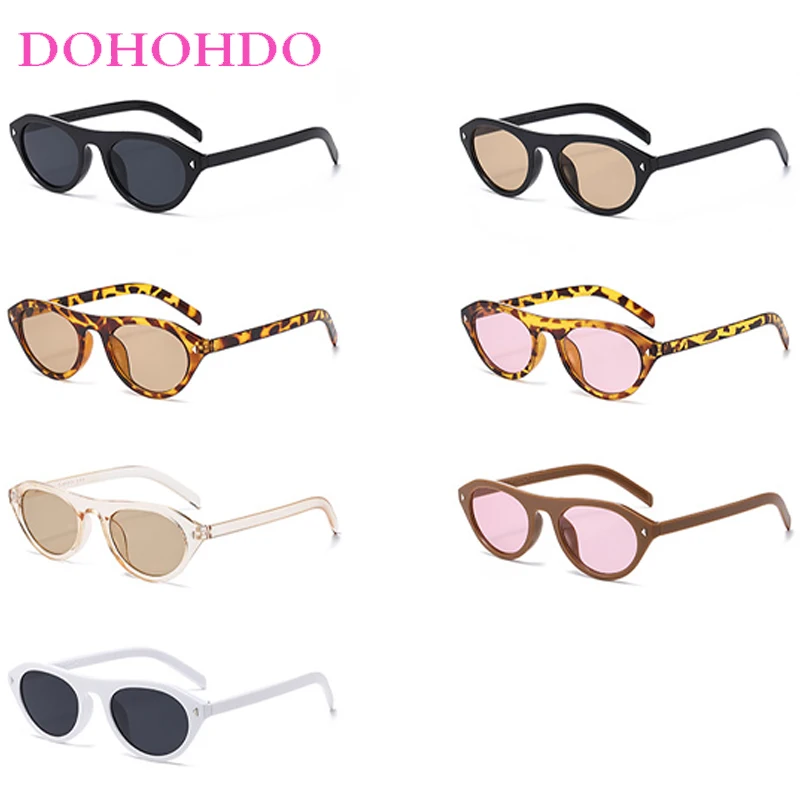 Popular Classic Oval Rice Nail Women Sunglasses Trend Retro Small Frame Shades Men Driving Travel Sunglasses Female UV400 Lentes