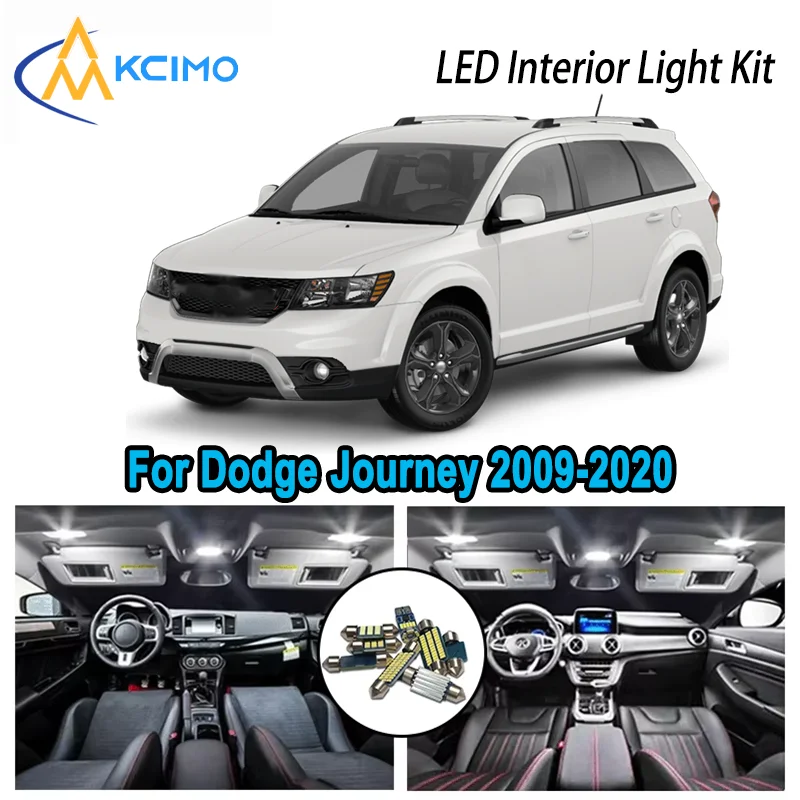 

Для Dodge Journey 2009-2020 2011 2012 2016 Премиум Яркий светодиодный внутренний купол Карта багажника Комплект автомобильных светодиодных ламп Canbus без ошибок