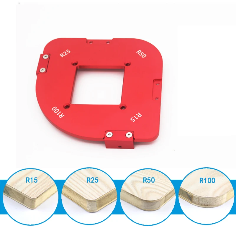 R round Corner jig template Panel Radius Quick-Jig + 1pc Router Bit with Bearing use with Engraving Machine Trimming Machine