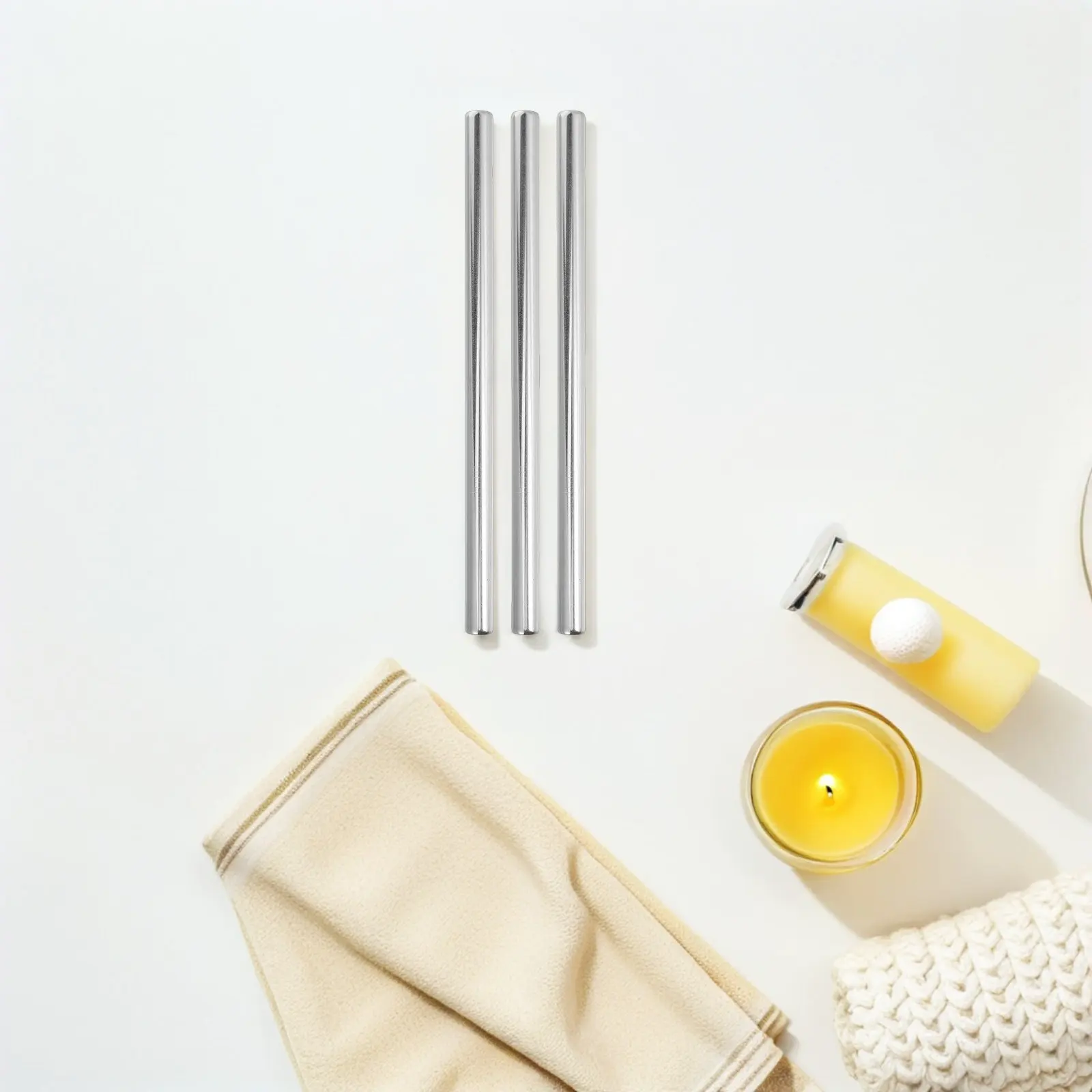 15Pcs Wick Centering Devices Metal Tube Stabilizers 6.5 Length 0.4 Hole Diameter Wick Placement Tools for Making