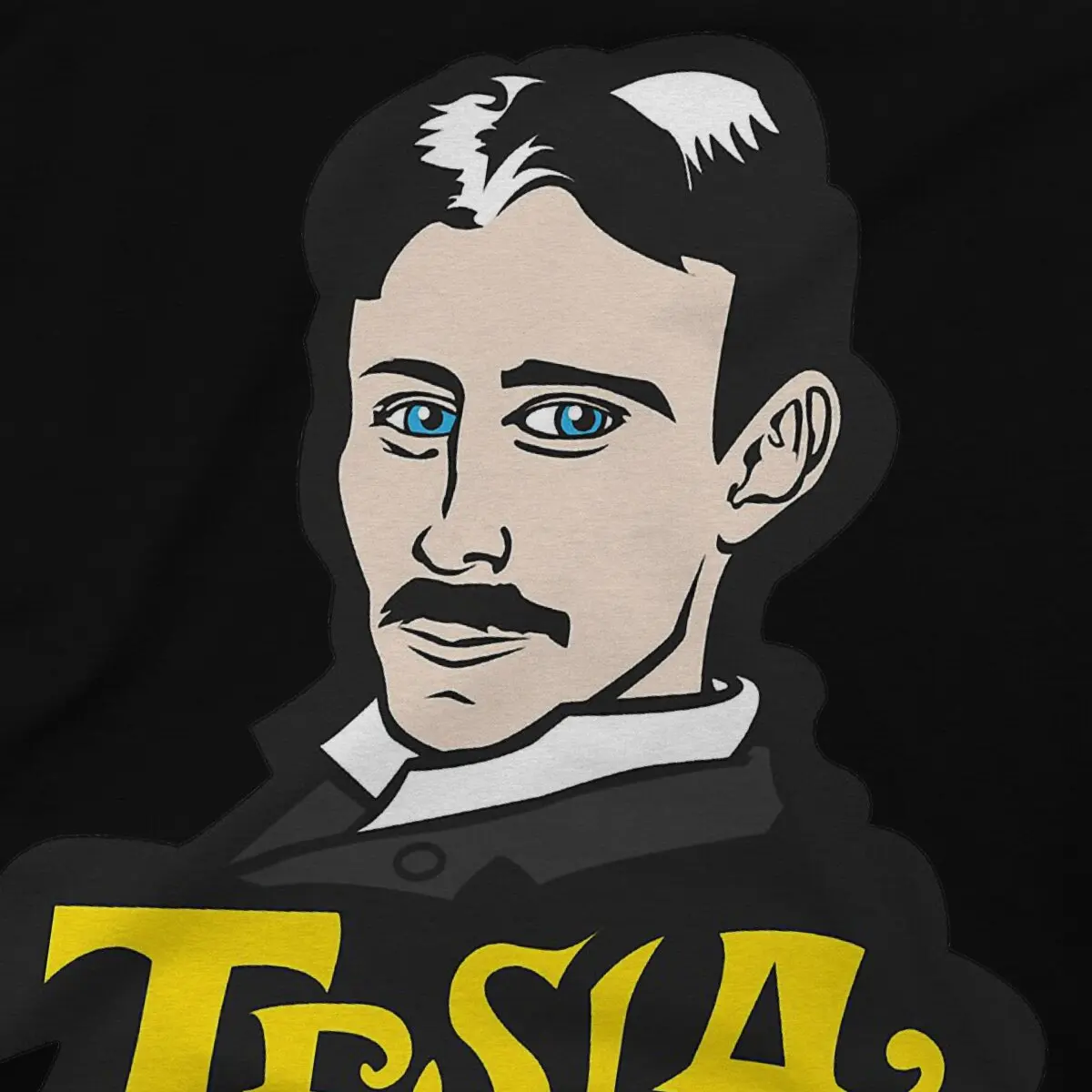 Sticker-1 maglietta da uomo Nikola Tesla Amazing Tees T-Shirt girocollo manica corta 100% cotone nuovo arrivo top