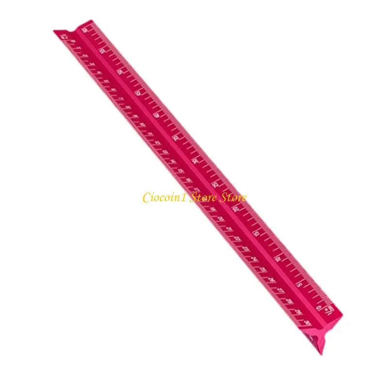 A3PC Professional Triangular Scale Aluminum Engraved Markings 320mm for Architects