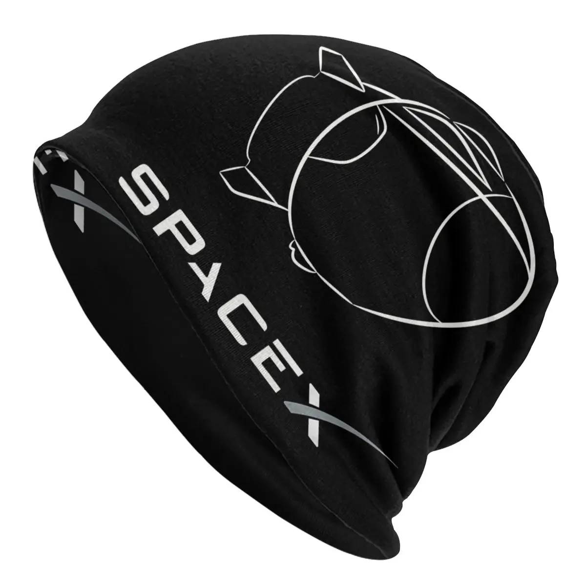 SpaceX Starship Thin Skullies Beanies Caps Crew Dragon Falcon Heavy Hat Sport Sports Bonnet Hats for Men Women