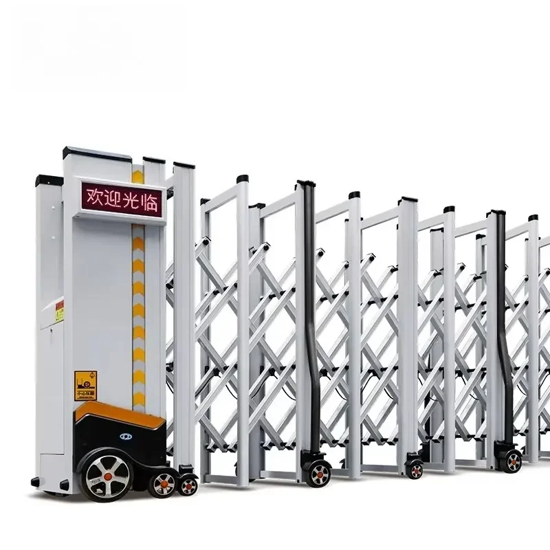 Modern Automatic Remote Control Aluminum Alloy Fence Gate New Electric Sliding Retractable Swing Style for Modern House