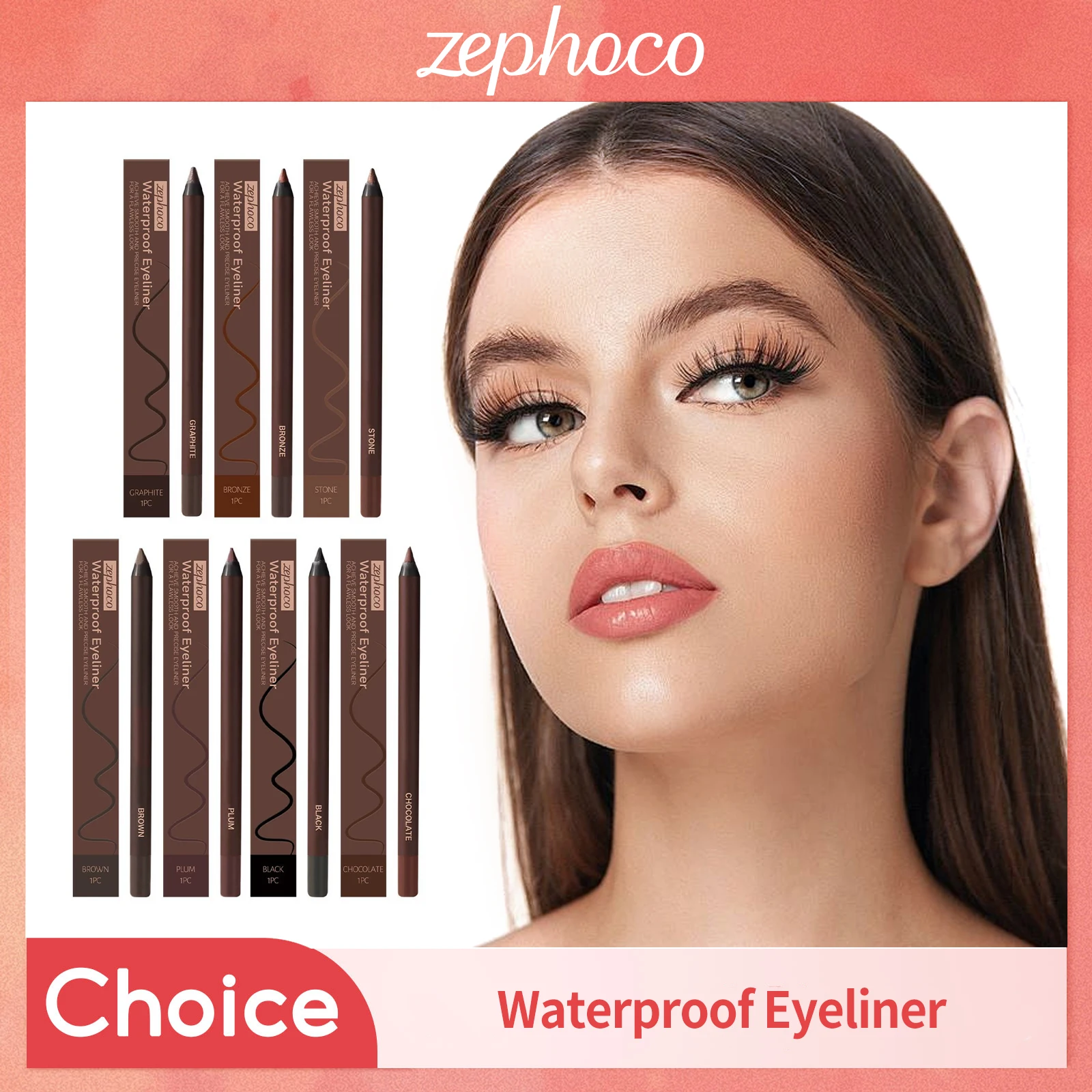 

7 Colors Eyeliner Pencils Lasting Black Brown Waterproof Eyeshadow Contour Stick Anti Smudging Smooth Eye Liner Gel Eye Makeup