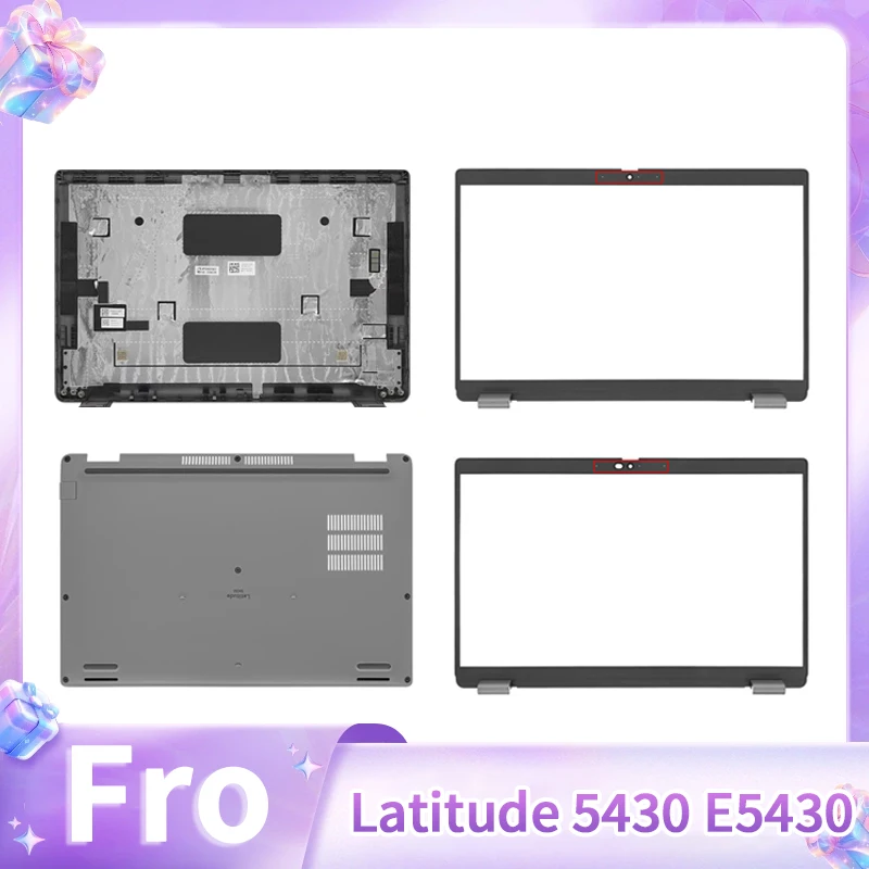 Silver New Cover For Latitude 5430 E5430 Laptop LCD Back Cover Front Bezel Palmrest Upper Top Case Bottom Cover 0DW98X 0MCD41