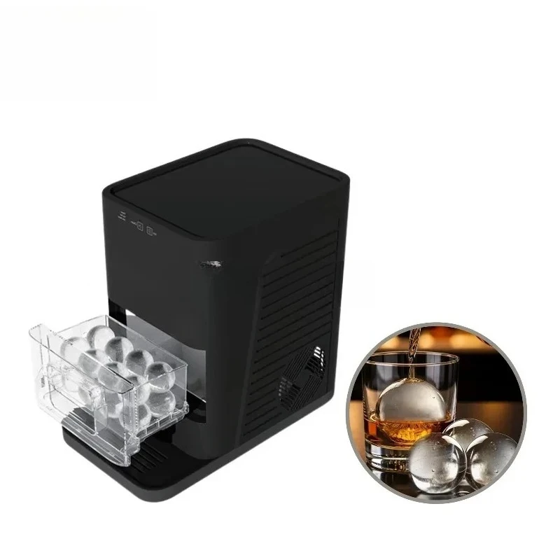 Ball Ice Maker Home Commercial Auto Stop Premium Ice Easy Clean For Hotels Fast Freezing Low Energy Large Capacity Quiet Operate