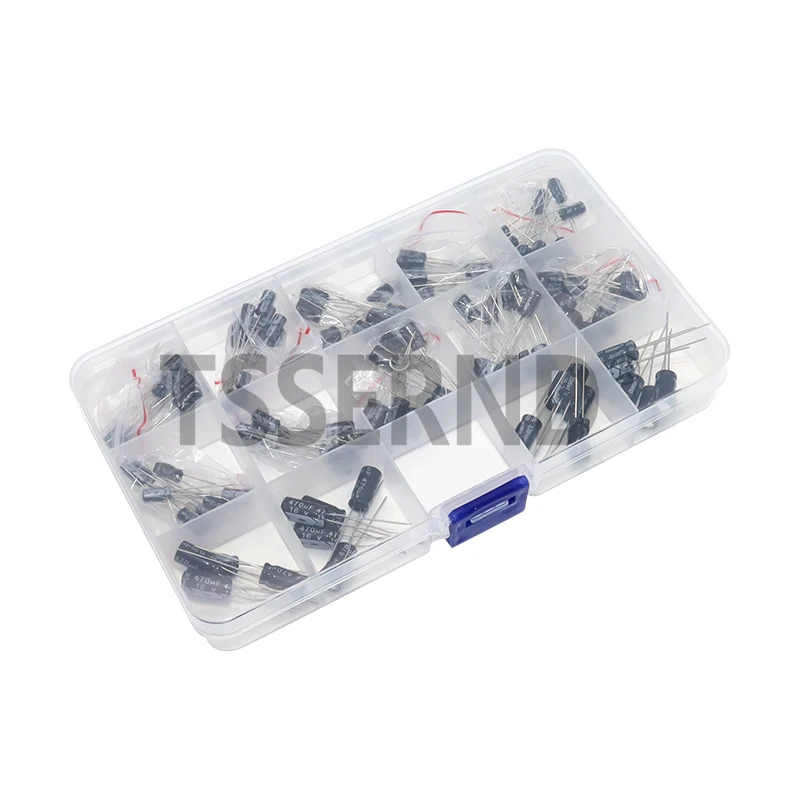 120 pz 16 V 25 V 50 V Condensatore Elettrolitico Kit Condensatore Elettrolitico In Alluminio 12 Valori 1uF-470uF DIP Condensatori Elettroliti