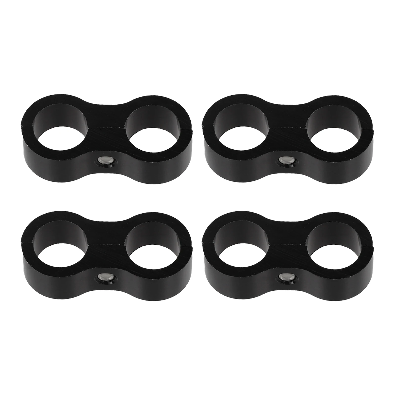 Black Fuel Line Clamp Aluminum Clamp Automotive Hose Clamp Optimal Flow Performance Perfect For Vehicle Organization