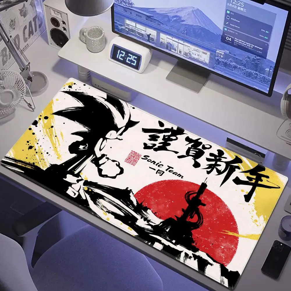 

Anime Sonic The Hedgehog Mouse Mat Desk Mat With Pad Gaming Accessories Prime Gaming XXL Keyboard Pad Padding Mat