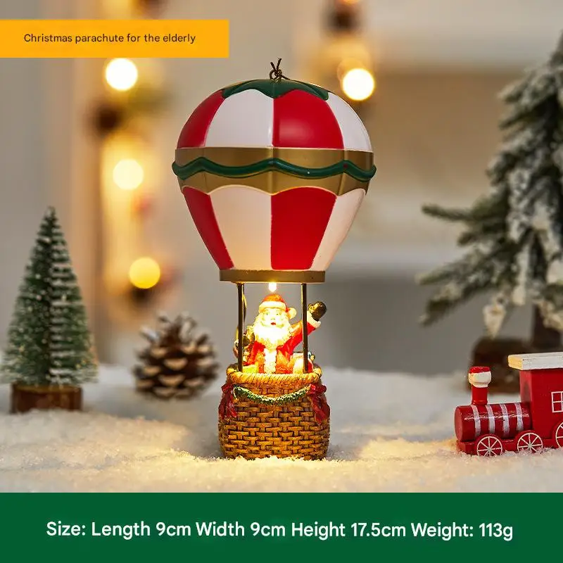 جديد عيد الميلاد الراتنج الحلي هدايا عيد الميلاد سانتا كلوز ثلج ليلة ضوء عطلة الديكور الحلي عطلة الأطفال إلى #5