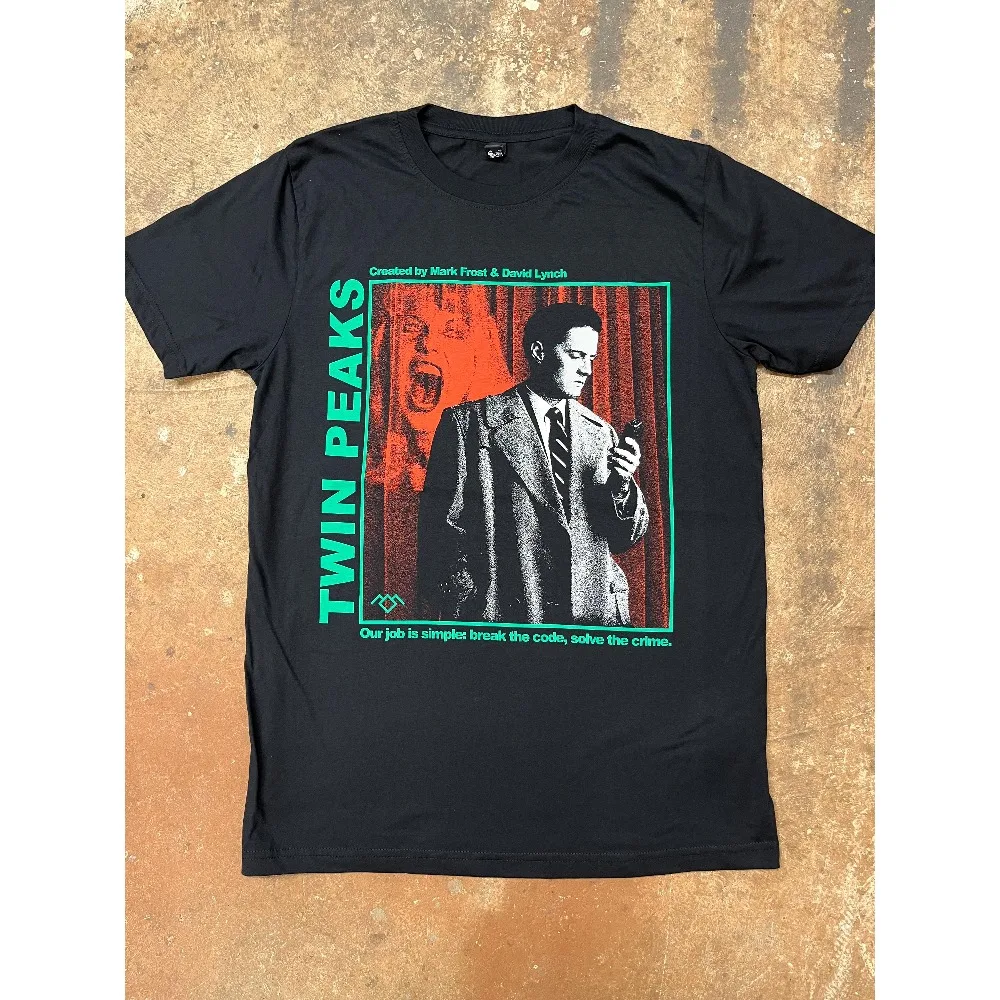Twin Peaks-Camiseta Dell Cooper/David Lynch, camiseta informal Unisex de película Retro para las cuatro estaciones