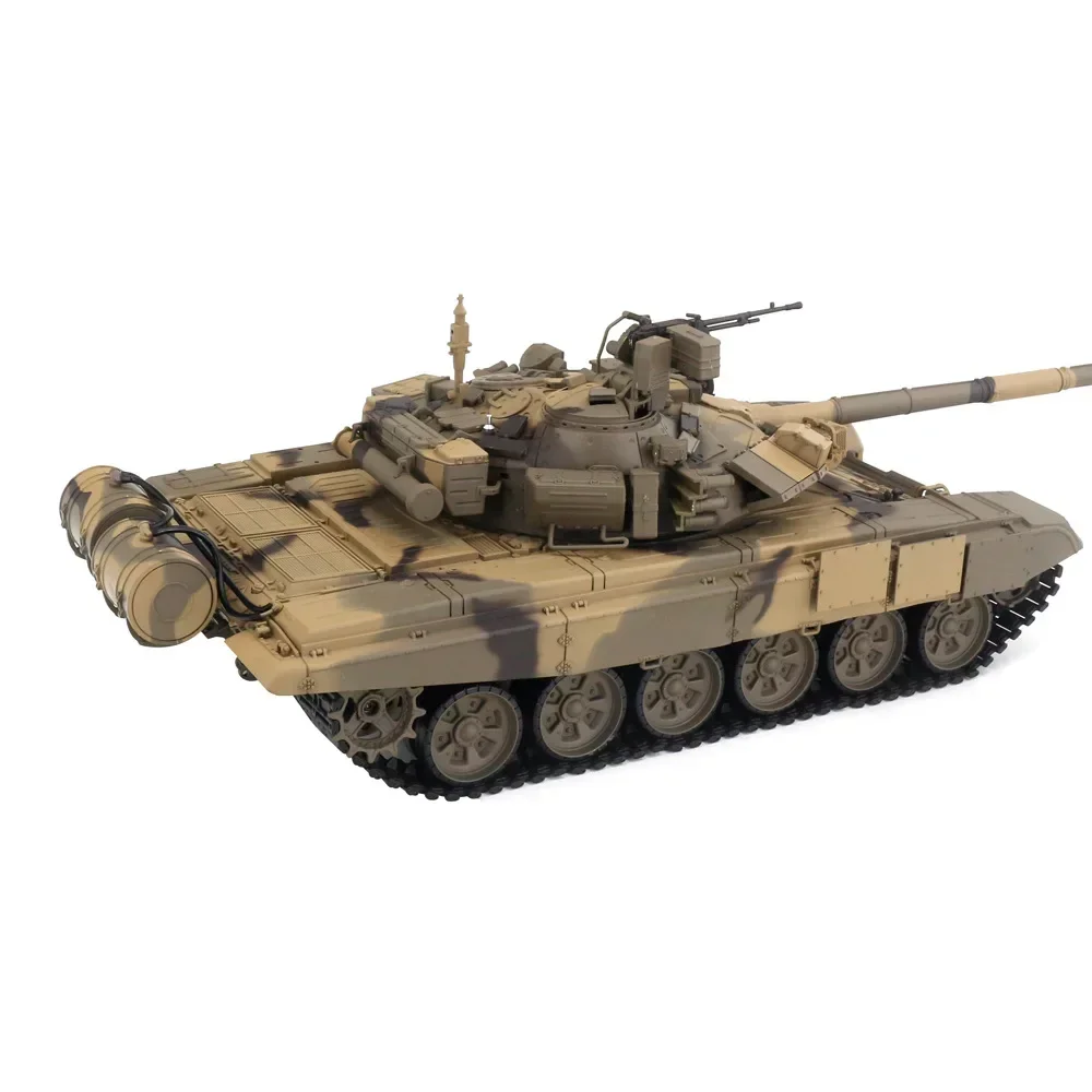 Henglong T90 Op Afstand Bestuurbare Tank Hoofdgevecht Rc Tracked Launcher Rooksimulatie Model Offroad Tank Kids Outdoor Speelgoedgeschenk