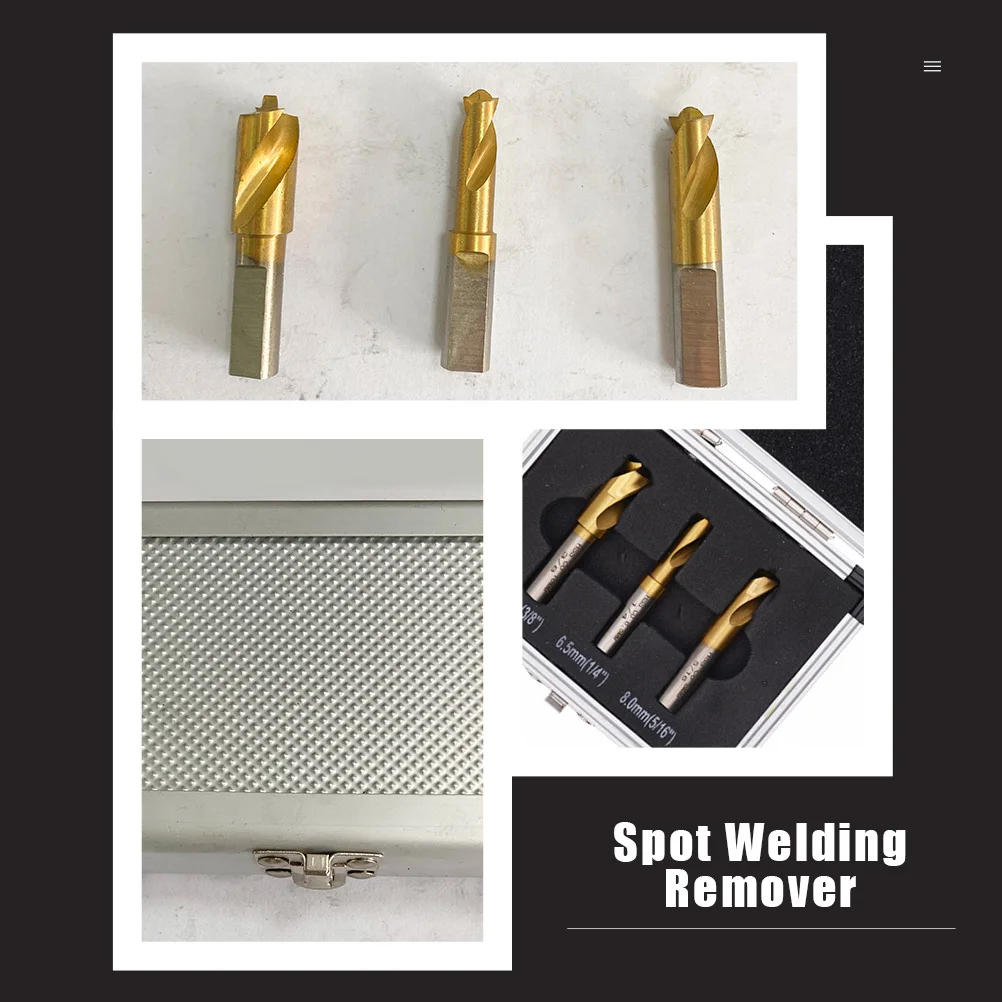 

1 set 1 Set Cobalt Weld Drill Bits High Speed Welding Cutter For Diy Weld Remover Durable Spot Welder Tool Welding
